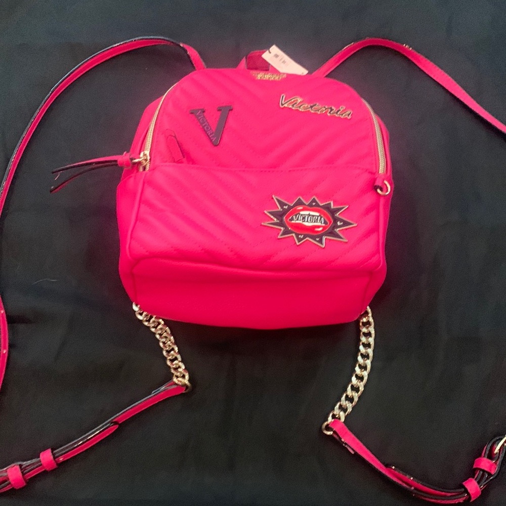 Victoria Secret hot pink mini backpack never used still has tags